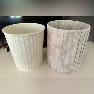 Croscill Accessories Basket Bin Cream Accent Jacquard Textured Textile Design